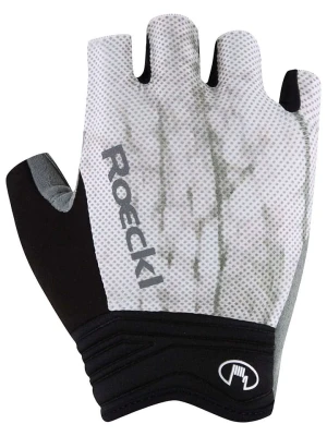 Roeckl SPORTS Rękawiczki kolarskie "Ischia" w kolorze biało-czarnym rozmiar: 10