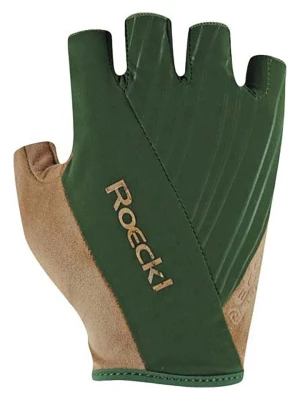 Roeckl SPORTS Rękawiczki kolarskie "Isone" w kolorze oliwkowo-beżowym rozmiar: 10