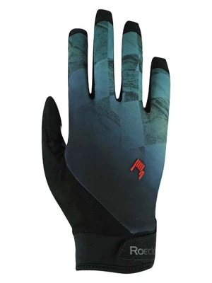 Roeckl SPORTS Rękawiczki kolarskie "Montan" w kolorze niebiesko-czarnym rozmiar: 8,5
