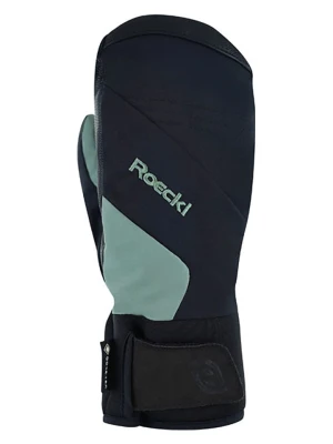 Roeckl SPORTS Rękawiczki narciarskie "Andalo GTX" w kolorze czarno-turkusowym rozmiar: 3