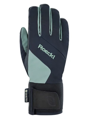 Roeckl SPORTS Rękawiczki narciarskie "Andalo GTX" w kolorze turkusowo-czarnym rozmiar: 4