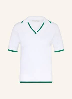 Röhnisch Koszulka Polo Z Dzianiny Swing Regular Fit weiss RÖHNISCH