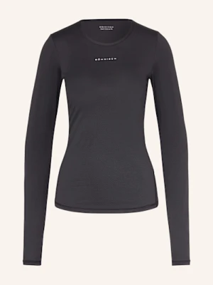 Röhnisch Koszulka Z Długim Rękawem Jacquard Ls schwarz RÖHNISCH