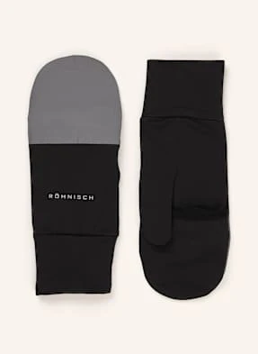 Röhnisch Rękawiczki Sportowe Glow Running schwarz RÖHNISCH