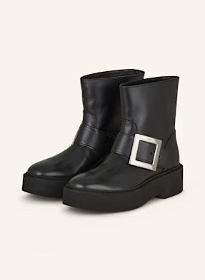 Roger Vivier Botki Motocyklowe Viv Rangers schwarz