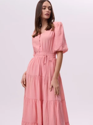 Romantyczna sukienka maxi z bufiastymi rękawami Greenpoint
