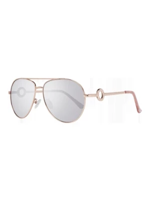 Rose Gold Aviator Okulary przeciwsłoneczne Guess