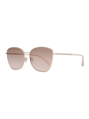 Rose Gold Butterfly Okulary przeciwsłoneczne z Gradientowymi Soczewkami Ted Baker