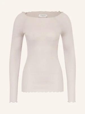 Rosemunde Bluzka Z Długim Rękawem Bliss Z Jedwabiem I Błyszczącą Przędzą weiss