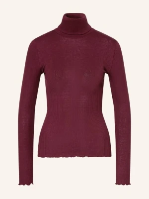 Rosemunde Bluzka Z Golfem Beatha Z Jedwabiem rot