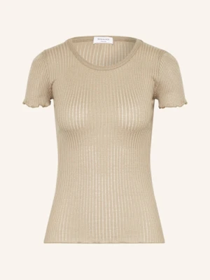 Rosemunde Dzianinowa Koszulka Z Jedwabiu beige