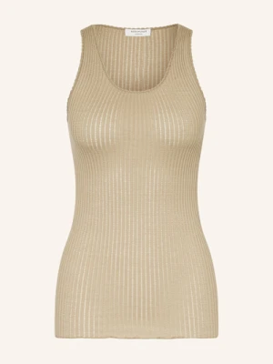 Rosemunde Dzianinowy Top Z Jedwabiu beige