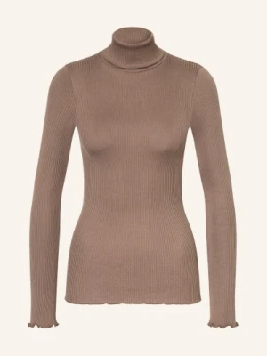 Rosemunde Koszulka Golfowa Babette Z Jedwabiu beige