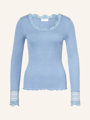Rosemunde Koszulka Z Długim Rękawem Benita Z Jedwabiu Z Koronką blau