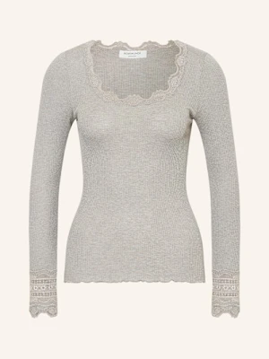 Rosemunde Koszulka Z Długim Rękawem Benita Z Jedwabiu Z Koronką grau