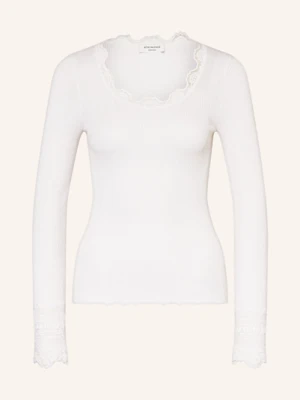 Rosemunde Koszulka Z Długim Rękawem Benita Z Jedwabiu Z Koronką weiss