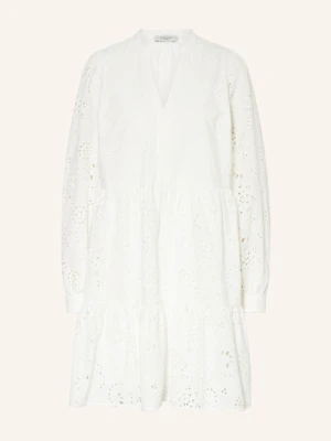 Rosemunde Sukienka Lauren Z Dziurkowanej Koronki weiss