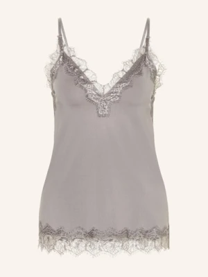 Rosemunde Top Billie Z Koronkowym Obszyciem blau