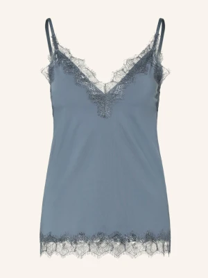 Rosemunde Top Billie Z Koronkowym Obszyciem blau