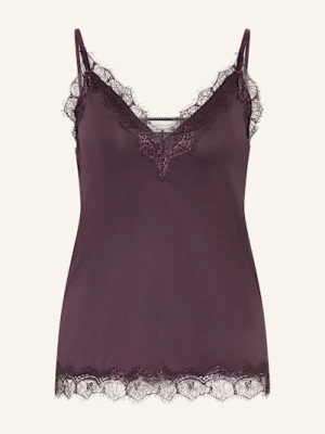 Rosemunde Top Billie Z Koronkowym Obszyciem lila
