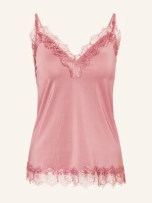 Rosemunde Top Billie Z Koronkowym Obszyciem rosa