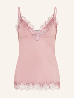 Rosemunde Top Billie Z Koronkowym Obszyciem rosa