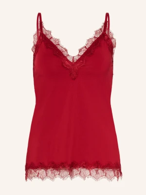 Rosemunde Top Billie Z Koronkowym Obszyciem rot CZERWONY