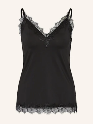 Rosemunde Top Billie Z Koronkowym Obszyciem schwarz