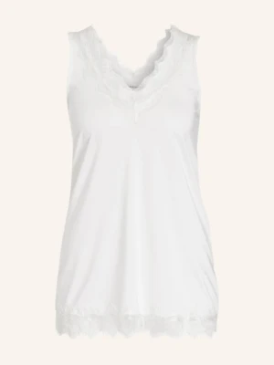 Rosemunde Top Billie Z Koronkowym Obszyciem weiss