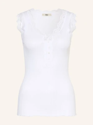 Rosemunde Top Rmwbalta Z Koronką weiss