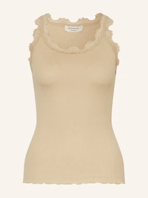 Rosemunde Top Z Jedwabiu Babette Z Koronką beige