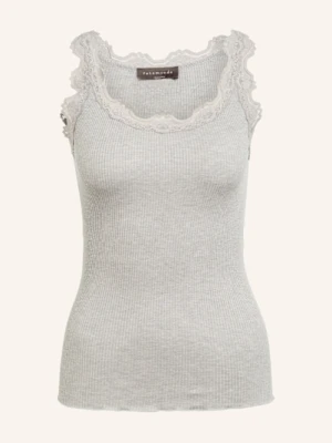 Rosemunde Top Z Jedwabiu Babette Z Koronką grau