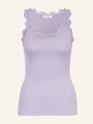 Rosemunde Top Z Jedwabiu Babette Z Koronką lila