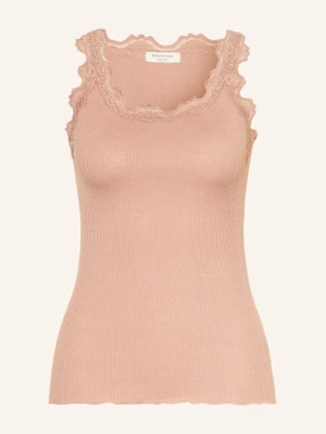 Rosemunde Top Z Jedwabiu Babette Z Koronką rosa