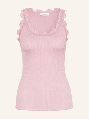 Rosemunde Top Z Jedwabiu Babette Z Koronką rosa