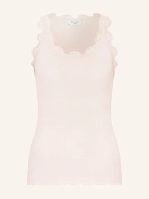 Rosemunde Top Z Jedwabiu Babette Z Koronką rosa