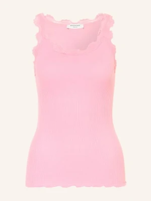 Rosemunde Top Z Jedwabiu Babette Z Koronką rosa