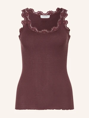 Rosemunde Top Z Jedwabiu Babette Z Koronką rot