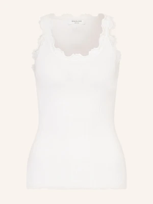 Rosemunde Top Z Jedwabiu Babette Z Koronką weiss