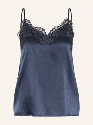 Rosemunde Top Z Jedwabiu Jade blau