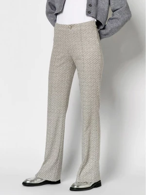 Rosner Spodnie "Alisa" w kolorze szaro-kremowym rozmiar: 44/L32