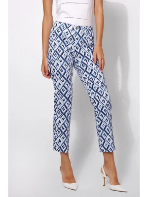 Rosner Spodnie chino w kolorze niebiesko-białym rozmiar: W34/L28