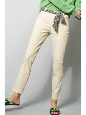 Rosner Spodnie w kolorze kremowym rozmiar: 44/L26