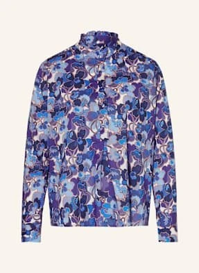 Rossana Diva Bluzka Z Falbankami blau