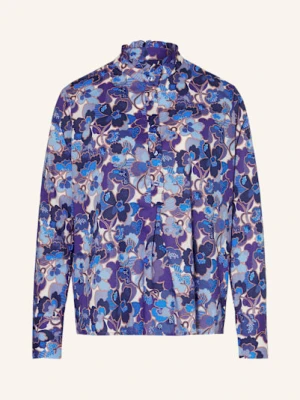 Rossana Diva Bluzka Z Falbankami blau