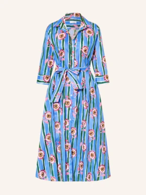 Rossana Diva Sukienka Koszulowa Z Rękawami 3/4 blau