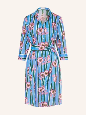 Rossana Diva Sukienka Koszulowa Z Rękawami 3/4 blau