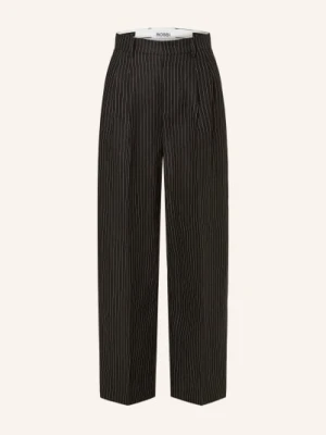 Rossi Spodnie Marlena Noa Z Lnu schwarz