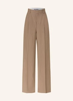 Rossi Spodnie Noa Z Lnem braun