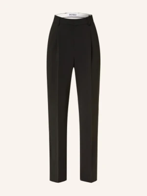 Rossi Spodnie Z Materiału Marlowego Nomy schwarz